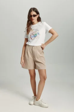 Only Bermuda con pinzas^Mujer Pantalones