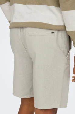 Only & Sons Bermuda de lino^Hombre Lino|Bermudas