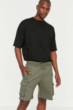 Trendyol Bermudas tipo jogger con bolsillos^Hombre Bermudas|Pantalones