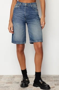 Trendyol Bermudas vaqueras^Mujer Pantalones