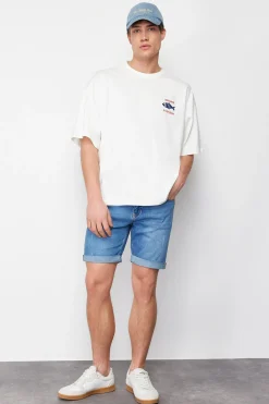 Trendyol Bermudas vaqueras ajustadas^Hombre Bermudas|Pantalones