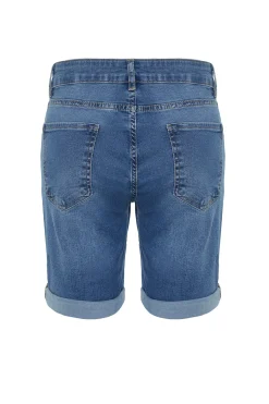 Trendyol Bermudas vaqueras ajustadas^Hombre Bermudas|Pantalones