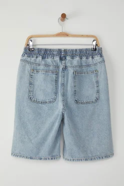 Trendyol Bermudas vaqueras de corte recto^Hombre Bermudas|Pantalones