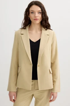 Inside Blazer con hombreras^Mujer Chaquetas