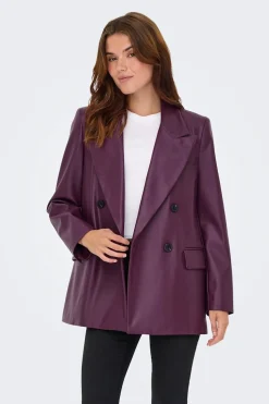 Only Blazer cruzada de piel vegana^Mujer Chaquetas