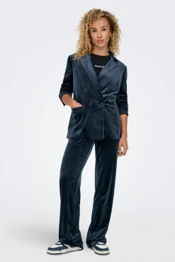 Only Blazer cruzada de terciopelo^Mujer Chaquetas|Total Look