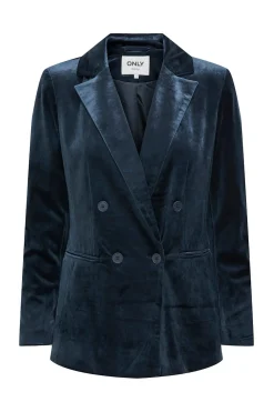 Only Blazer cruzada de terciopelo^Mujer Chaquetas|Total Look