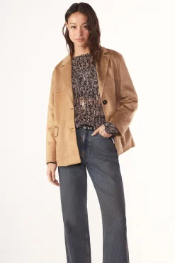 Slowlove Blazer efecto ante^Mujer Chaquetas