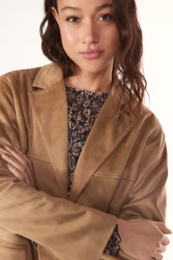 Slowlove Blazer efecto ante^Mujer Chaquetas