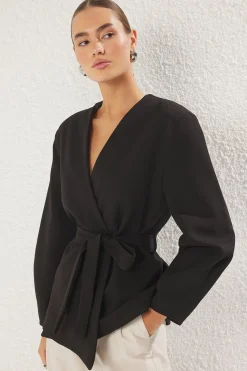 Trendyol Blazer lazo^Mujer Chaquetas