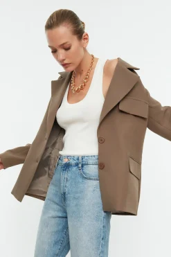 Trendyol Blazer oversize^Mujer Chaquetas