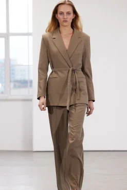 Trendyol Blazer oversize anudada^Mujer Chaquetas