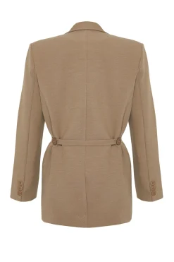 Trendyol Blazer oversize anudada^Mujer Chaquetas