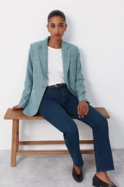 Cortefiel Blazer tejido con textura^Mujer Chaquetas