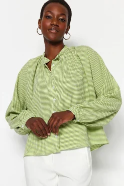 Trendyol Blusa abotonada^Mujer Camisas Y Blusas