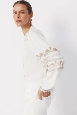 Cortefiel Blusa bordada^Mujer Camisas Y Blusas