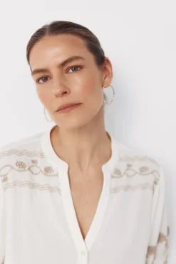 Cortefiel Blusa bordada^Mujer Camisas Y Blusas