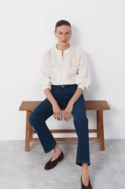 Cortefiel Blusa bordada^Mujer Camisas Y Blusas