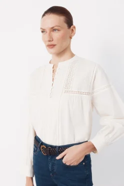 Cortefiel Blusa bordada^Mujer Camisas Y Blusas