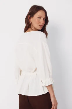 Cortefiel Blusa cord&oacute;n^Mujer Camisas Y Blusas