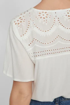 Vila Blusa cuello pico^Mujer Camisas Y Blusas