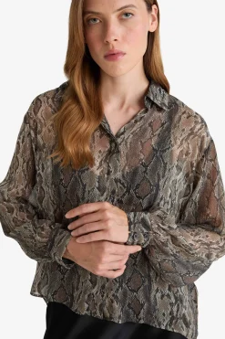 DeFacto Blusa de gasa^Mujer Camisas Y Blusas