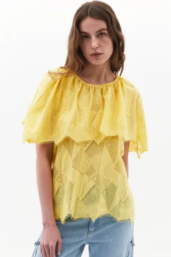 Oxxo Blusa de manga corta^Mujer Camisas Y Blusas