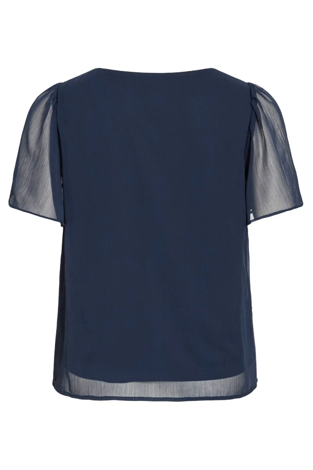 Vila Blusa de manga corta de gasa^Mujer Camisas Y Blusas