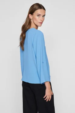 Vila Blusa de manga media^Mujer Camisas Y Blusas