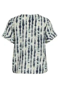 Vila Blusa de manga volante con viscosa^Mujer Camisas Y Blusas