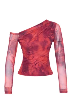 Trendyol Blusa escote asim&eacute;trico entallada^Mujer Camisas Y Blusas