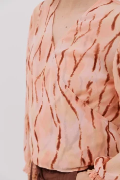 Cortefiel Blusa escote pico^Mujer Camisas Y Blusas