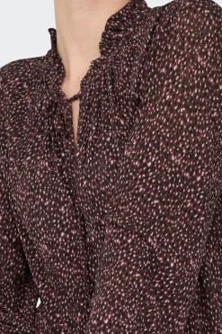 Only Blusa estampada manga larga^Mujer Camisas Y Blusas