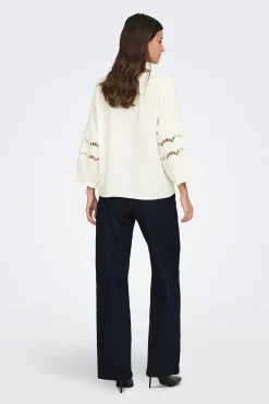 JDY Blusa manga 3/4 encaje^Mujer Camisas Y Blusas