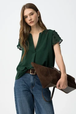 Tiffosi Blusa manga corta^Mujer Camisas Y Blusas