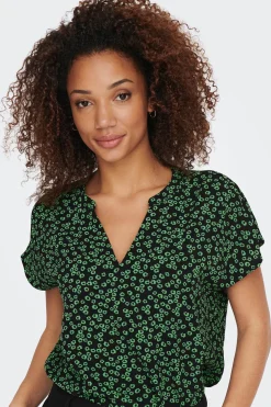 JDY Blusa manga corta lino^Mujer Camisas Y Blusas|Lino