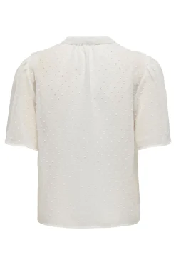 Only Blusa manga francesa volantes^Mujer Camisas Y Blusas