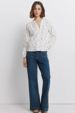 Springfield Blusa manga larga^Mujer Camisas Y Blusas