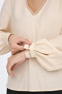 JDY Blusa manga larga bordada^Mujer Camisas Y Blusas|Basic Bar