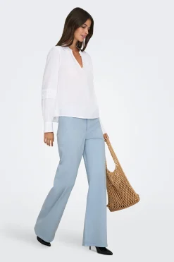 JDY Blusa manga larga bordada^Mujer Camisas Y Blusas