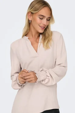 Only Blusa manga larga frunces^Mujer Camisas Y Blusas