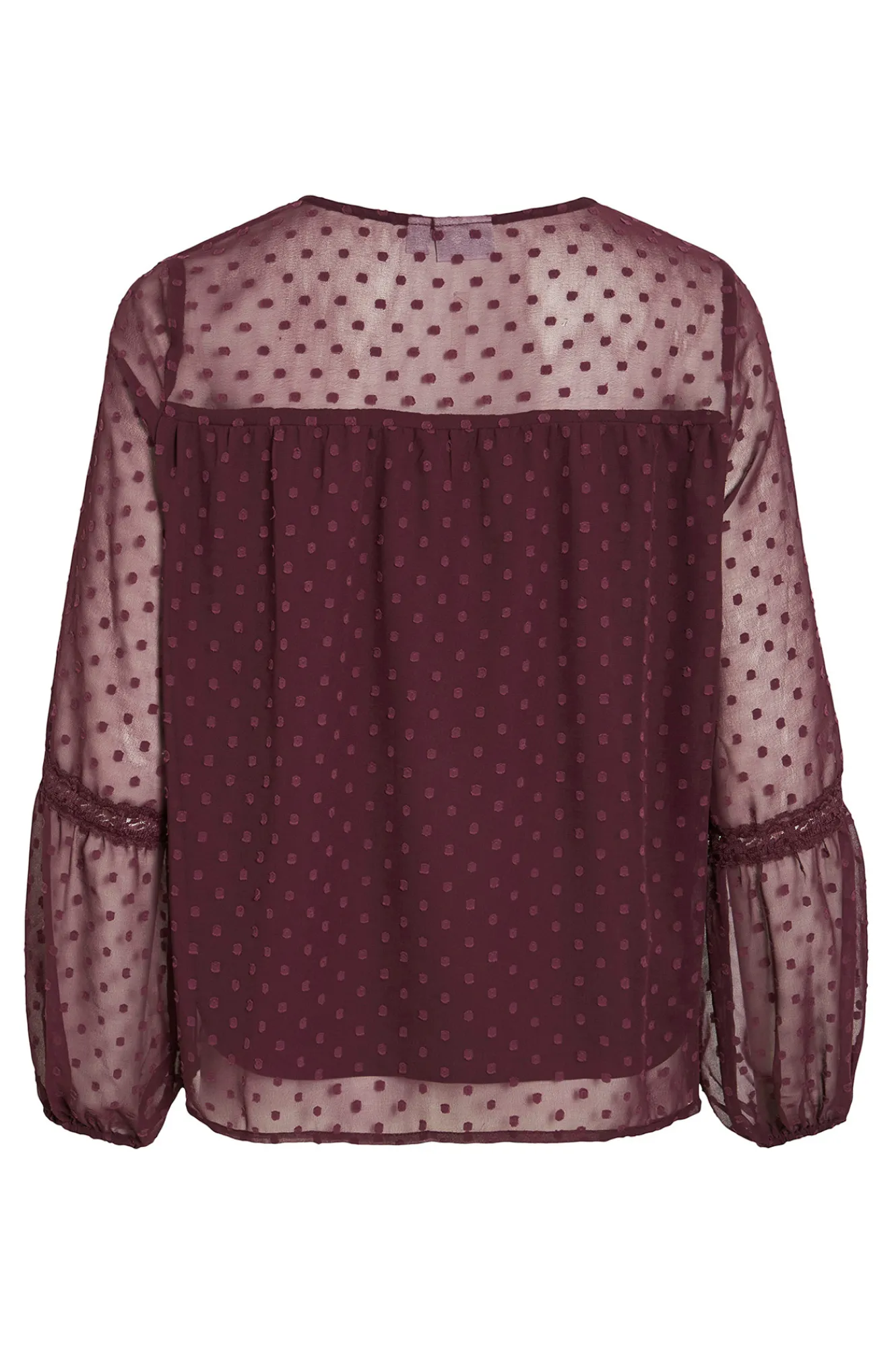 Vila Blusa manga larga plumeti^Mujer Camisas Y Blusas