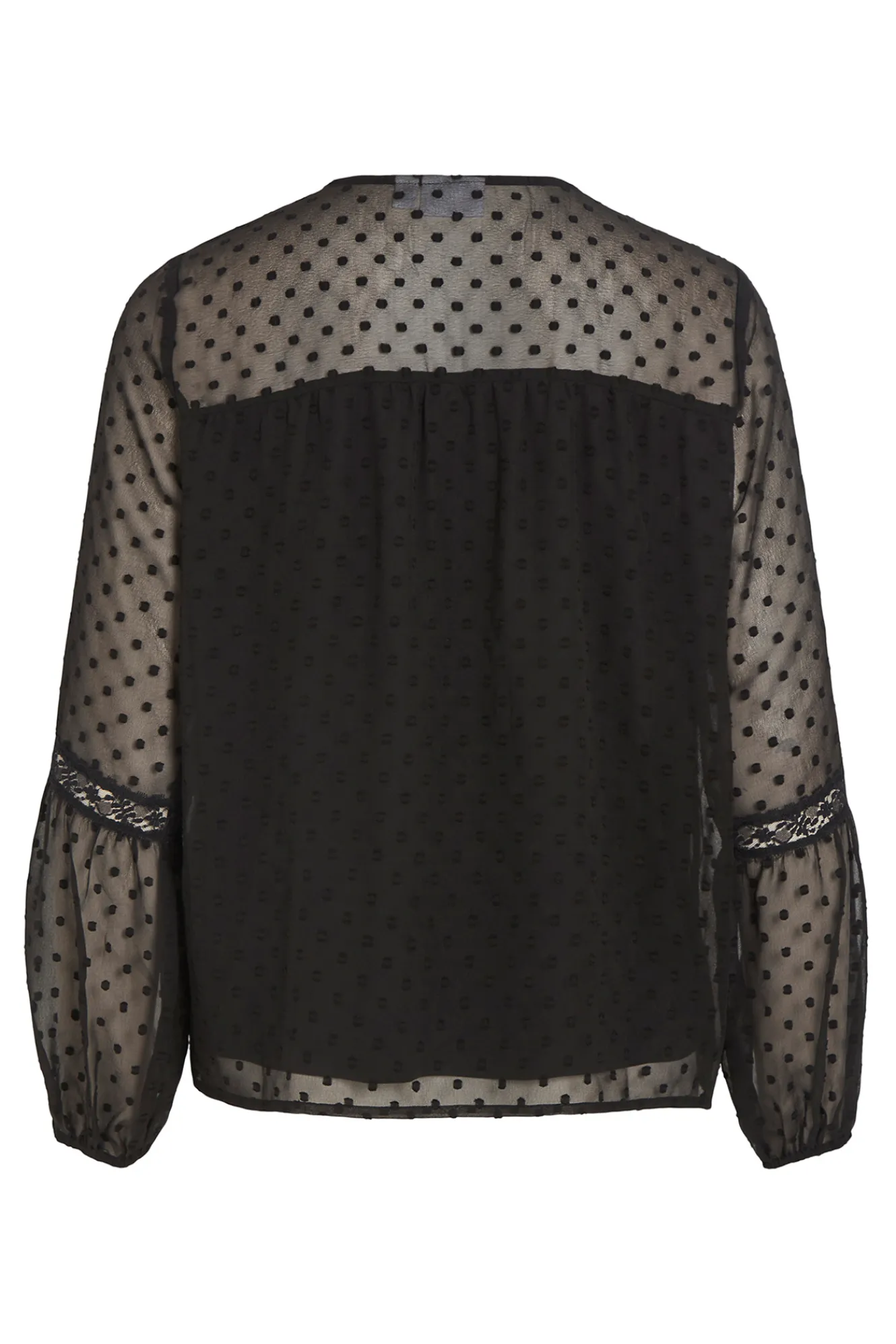 Vila Blusa manga larga plumeti^Mujer Camisas Y Blusas