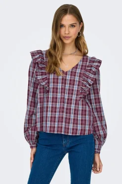 JDY Blusa manga larga volantes^Mujer Camisas Y Blusas
