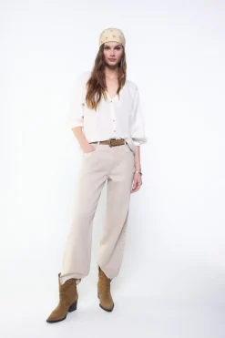 Slowlove Blusa plisada fluida^Mujer Camisas Y Blusas