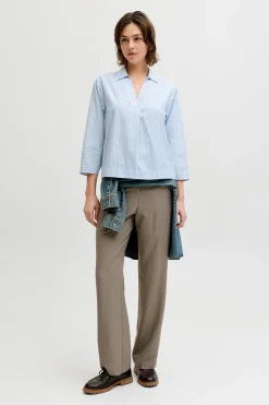 Jack & Jones Blusa popelín manga larga^Mujer Camisas Y Blusas