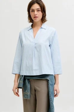 Jack & Jones Blusa popel&iacute;n manga larga^Mujer Camisas Y Blusas