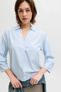 Jack & Jones Blusa popel&iacute;n manga larga^Mujer Camisas Y Blusas