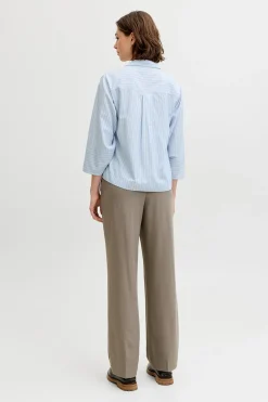 Jack & Jones Blusa popel&iacute;n manga larga^Mujer Camisas Y Blusas