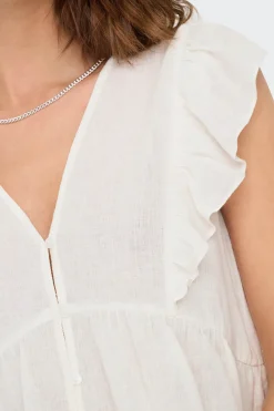 Only Blusa regular fit de lino^Mujer Camisas Y Blusas|Lino